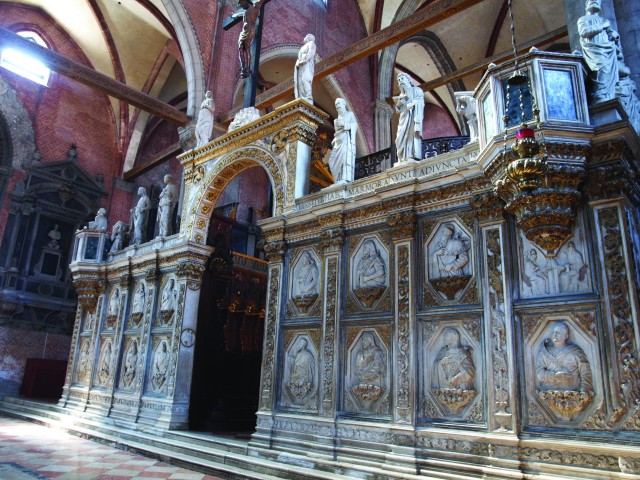 Nave in the Frari Church