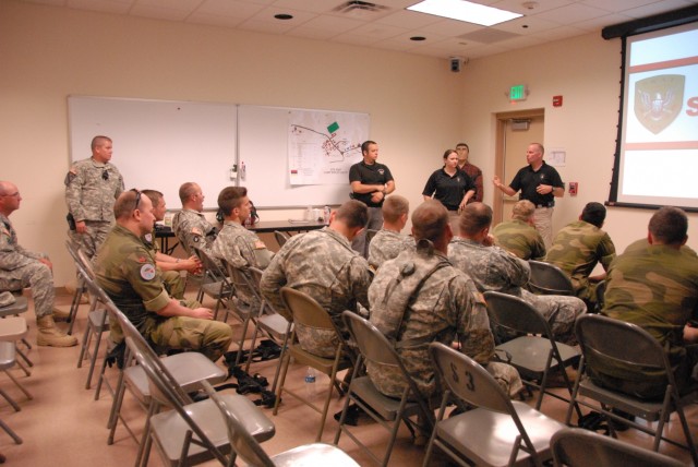 Red Bulls and Norwegian Guard Train with Law Enforcement