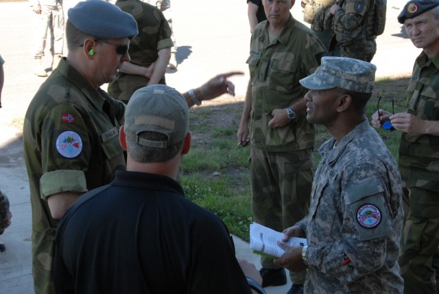Red Bulls and Norwegian Guard Train with Law Enforcement
