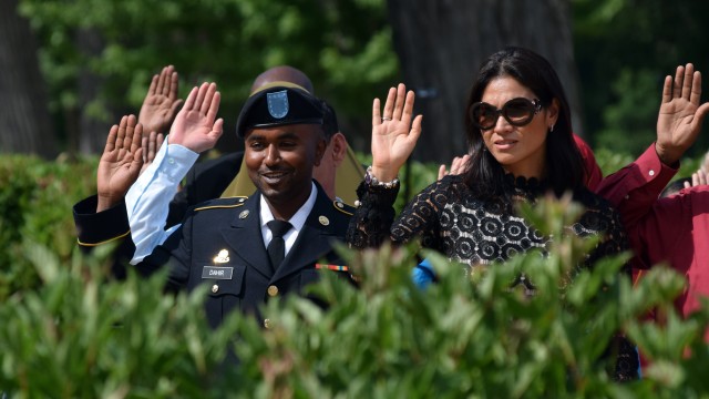 Red Bull Soldier Gains US Citizenship