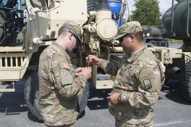 Refuel in the Baltics: 515th Transportation Company goes cross country