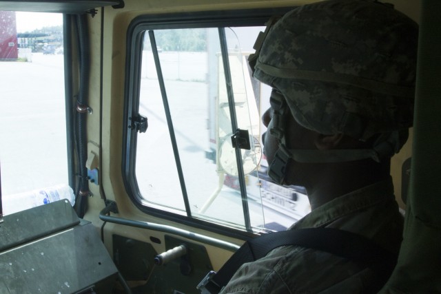 Refuel in the Baltics: 515th Transportation Company goes cross country