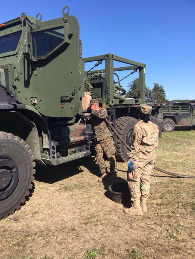 TF Stilwell fuels Lejeune Marines during Saber Strike
