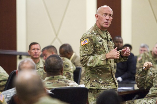 LTG Luckey joins his team at Bragg 