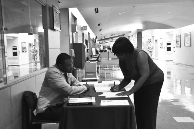 Register for absentee ballot during Armed Forces Voters Week