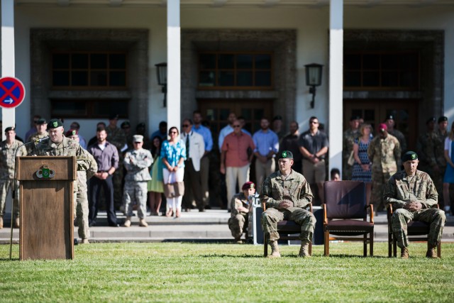 1st BN 10th SFG Change of Command