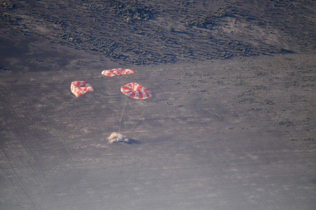 NASA parachute test at Yuma Proving Ground
