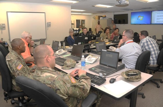 Emergency Operations Center in action