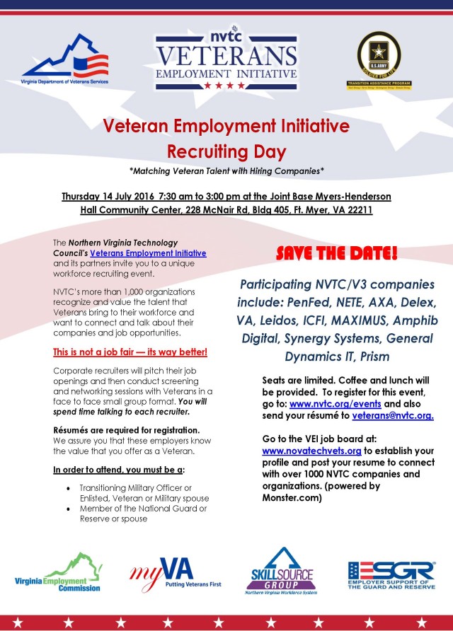 Veterans Employment Initiative recruiting day