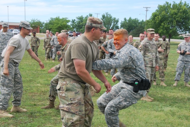 97th Military Police Battalion Soldiers at Fort Riley, Kansas, complete academy training