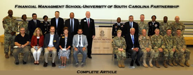 U.S. Army Financial Management School and University of South Carolina Darla Moore School