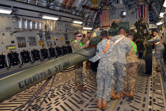 'Never Broken' trains, loads artillery with Air Force counterparts