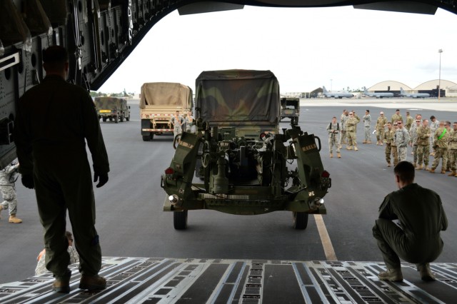 'Never Broken' trains, loads artillery with Air Force counterparts