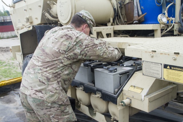 515th Transportation Company gets ready to roll in Eastern Europe