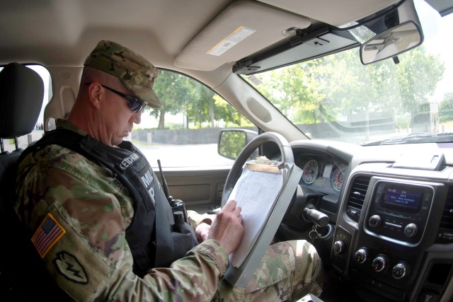 Military police protect the force, public