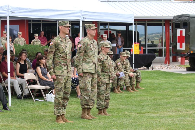 MEDDAC installs CSL-designated Troop Commander at change of command ceremony