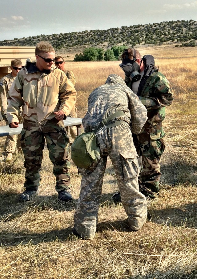 1-8 IN Soldiers learn to react to chemical attacks in combat
