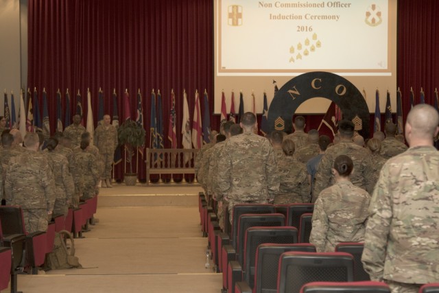 Mountain Medics induct NCOs