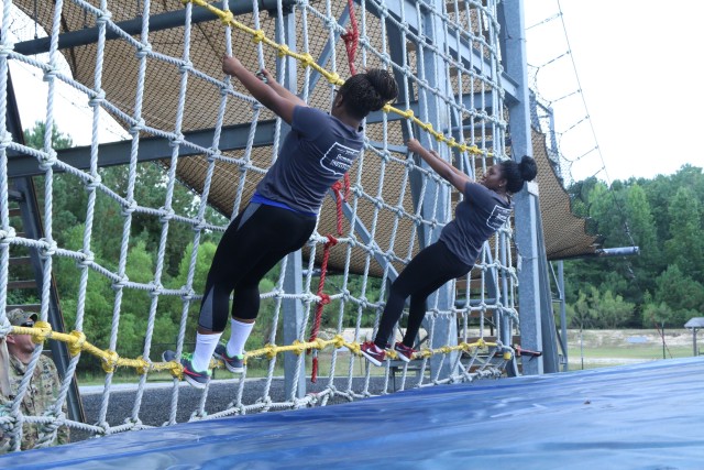 Climbing down