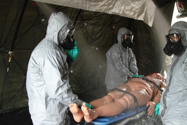 121st Combat Support Hospital conducts biological training exercise