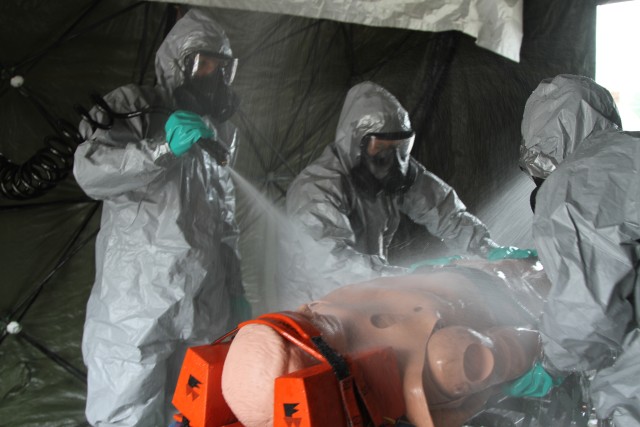 121st Combat Support Hospital conducts biological training exercise