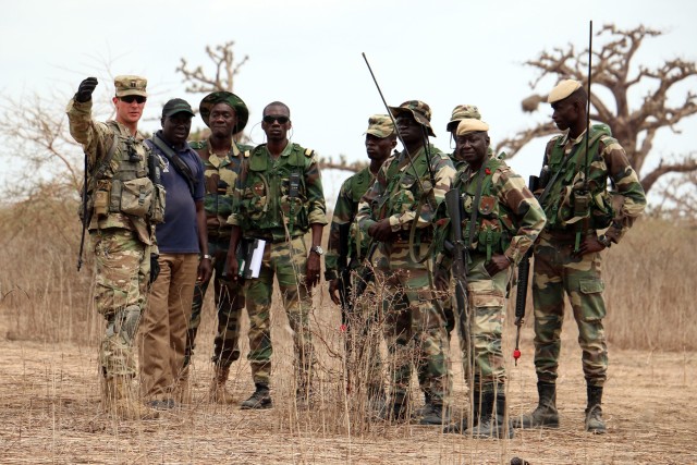 African Readiness Training squad live-fire