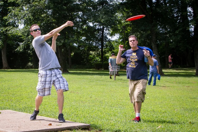 Warriors bond with disc golf challenge