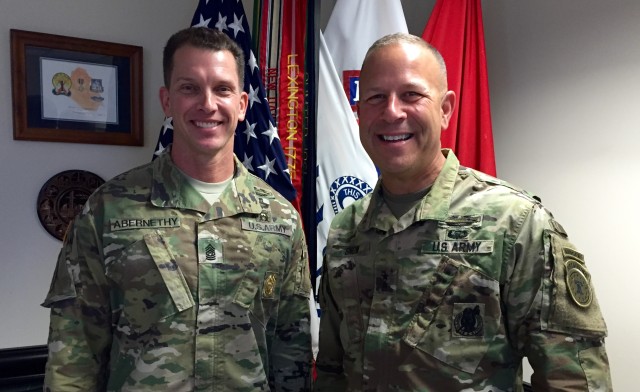 Command Sgt. Maj. Rob Abernethy