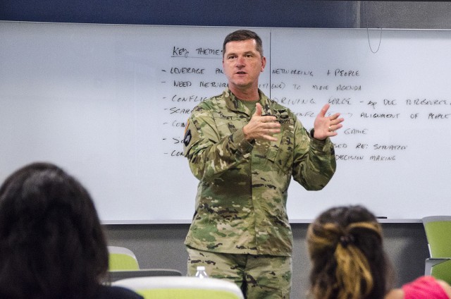 Col. Christopher Croft visits the Henry W. Bloch School of Management 1