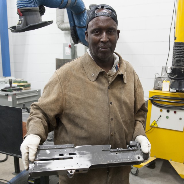 Quality vital to small arms welder