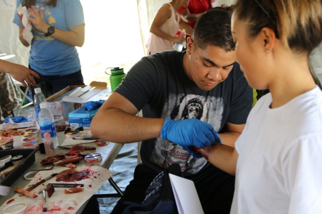 The art of moulage takes center stage during RIMPAC 2016