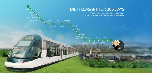 Daejeon Metro Subway Map