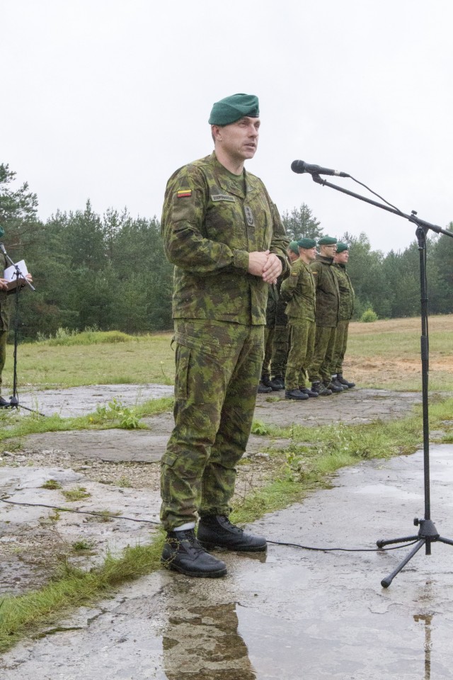 Flaming Thunder Begins: Glory's Guns Soldiers participate in opening ceremony
