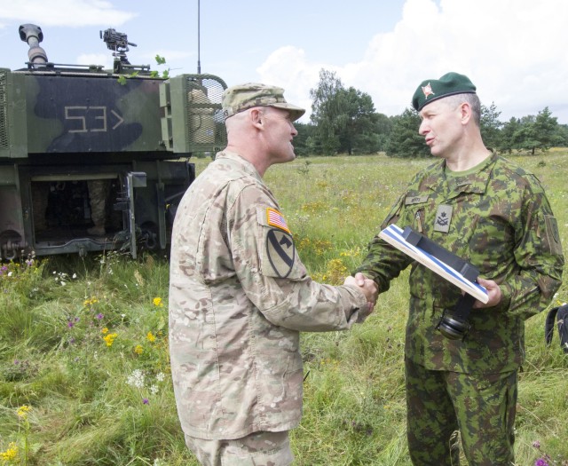 Allied Fires: Glory's Guns Soldiers train with partners