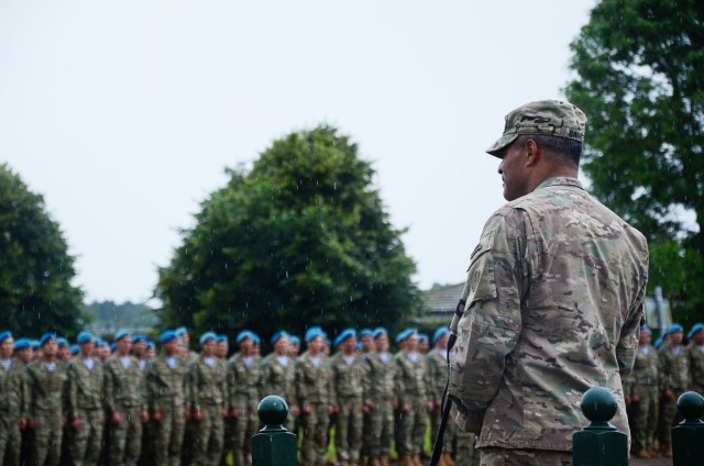 Troops from five nations undertake peacekeeping exercise in England