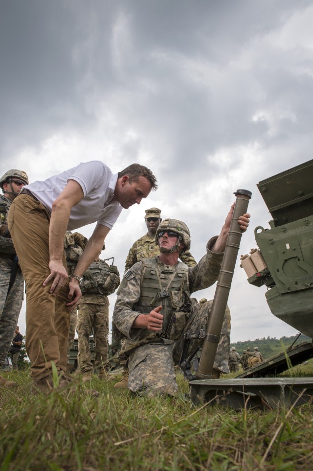 Secretary of the Army Fanning Visits JBLM Soldiers in Malaysia
