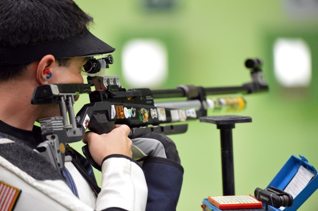 Spc. Daniel Lowe in Rio Olympic Games 10-meter air rifle event