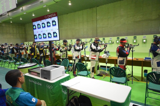 Spc. Daniel Lowe in Rio Olympic Games 10-meter air rifle