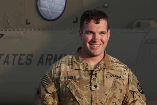 40th CAB practices night sling load movements at Camp Buehring, Kuwait