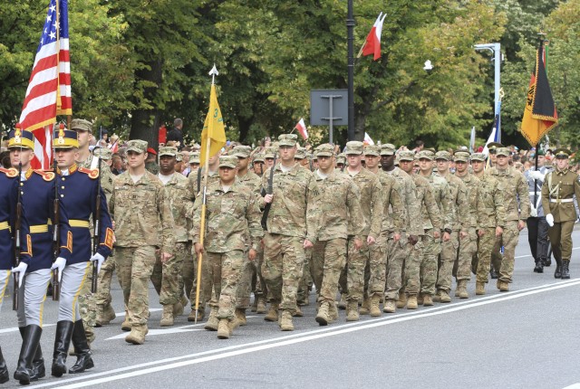 US Soldiers join allies for Polish Armed Forces Day