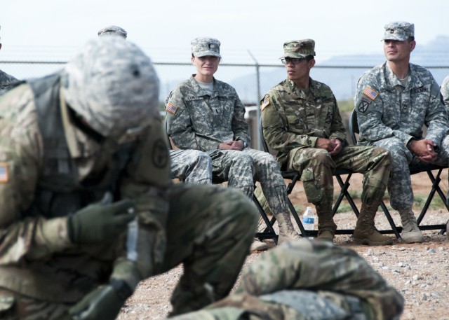 Soldiers tackle EFMB course