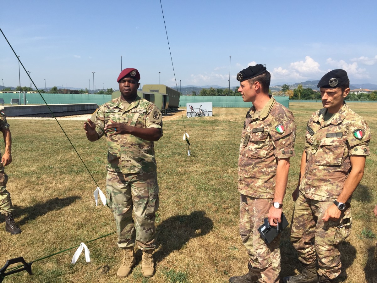 Sky Soldiers and Italian Signal Regiment share understanding of ...