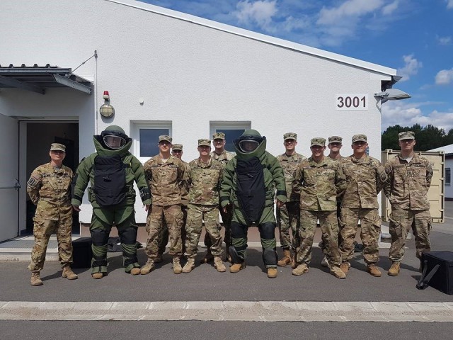 EOD Soldiers have a blast during visit from 21st TSC Command Team