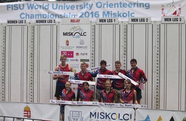 Team USA competes in the 2016 World University Orienteering Championship