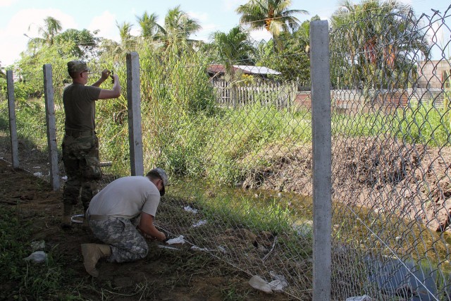 SD Guard, Suriname soldiers partner to renovate school