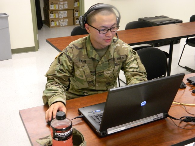 PFC Yang, HHC, 301st MEB engages the enemy