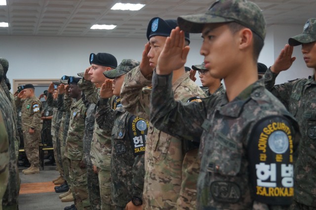Service members hold memorial service at JSA