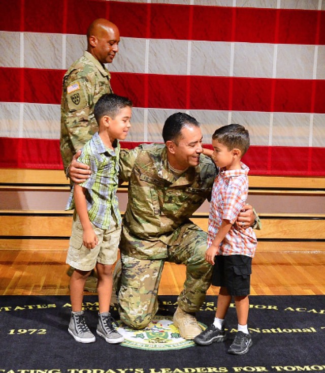 Frocking sergeants major is a family affair