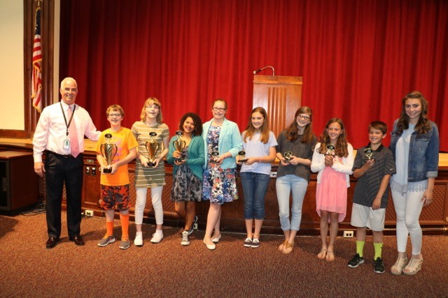 West Point Middle School Speech Contest Participants