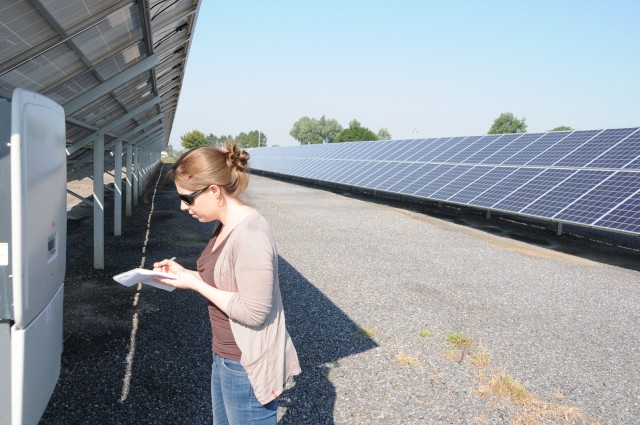 Saving energy with solar panel array
